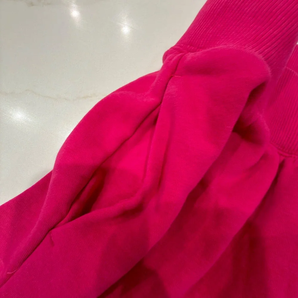 Nike Phoenix Fleece High Waisted Joggers Pink Sweatpants Womens Small Swoosh